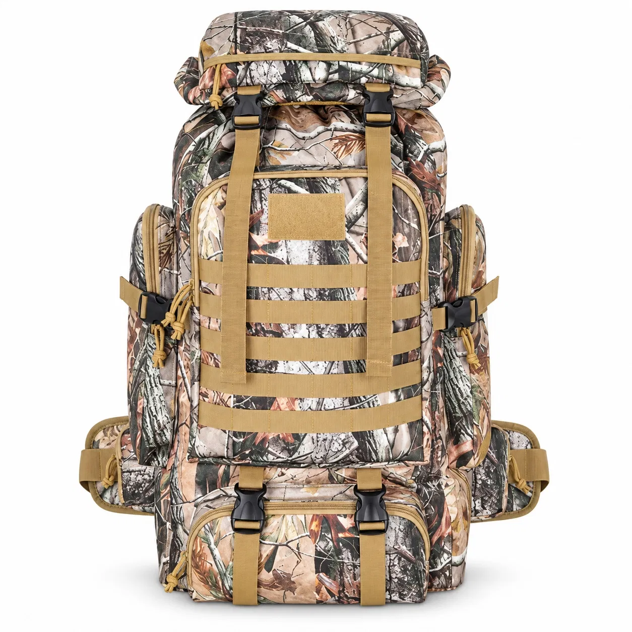 Oxford External Frame Outdoor Hiking and Hunting Backpack with String Closure