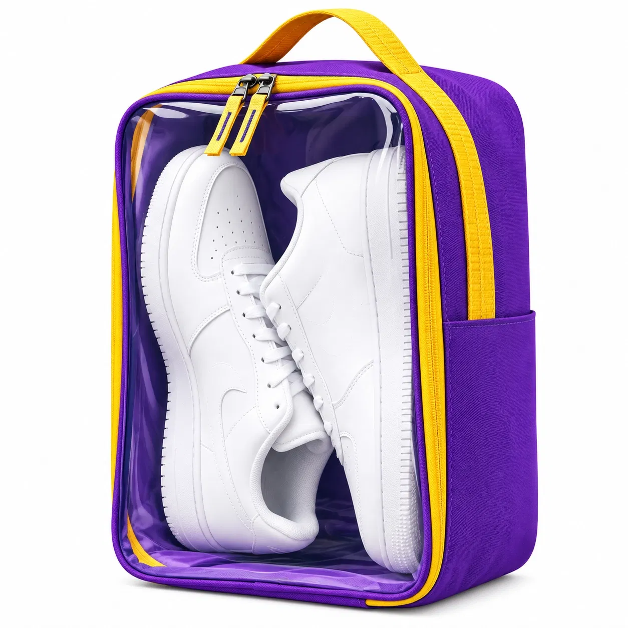Custom Polyester Zipper Shoe Storage Travel Bag for Women