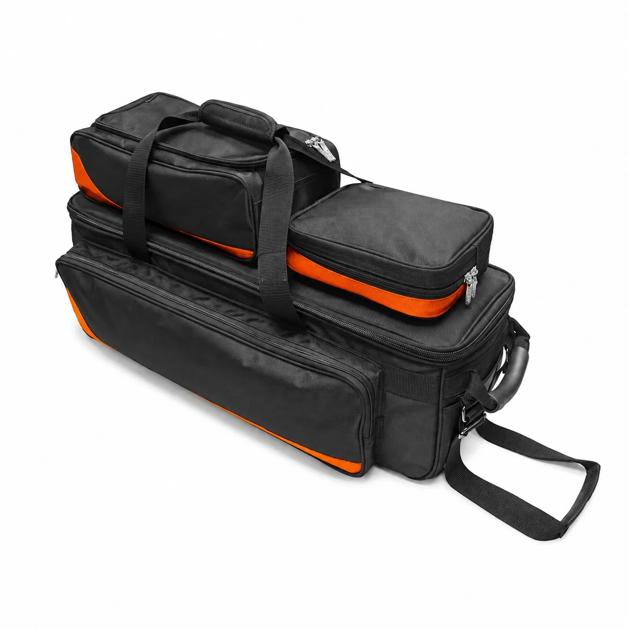 Custom Nylon 3-Ball Bowling Roller Bag for Tournament Travel