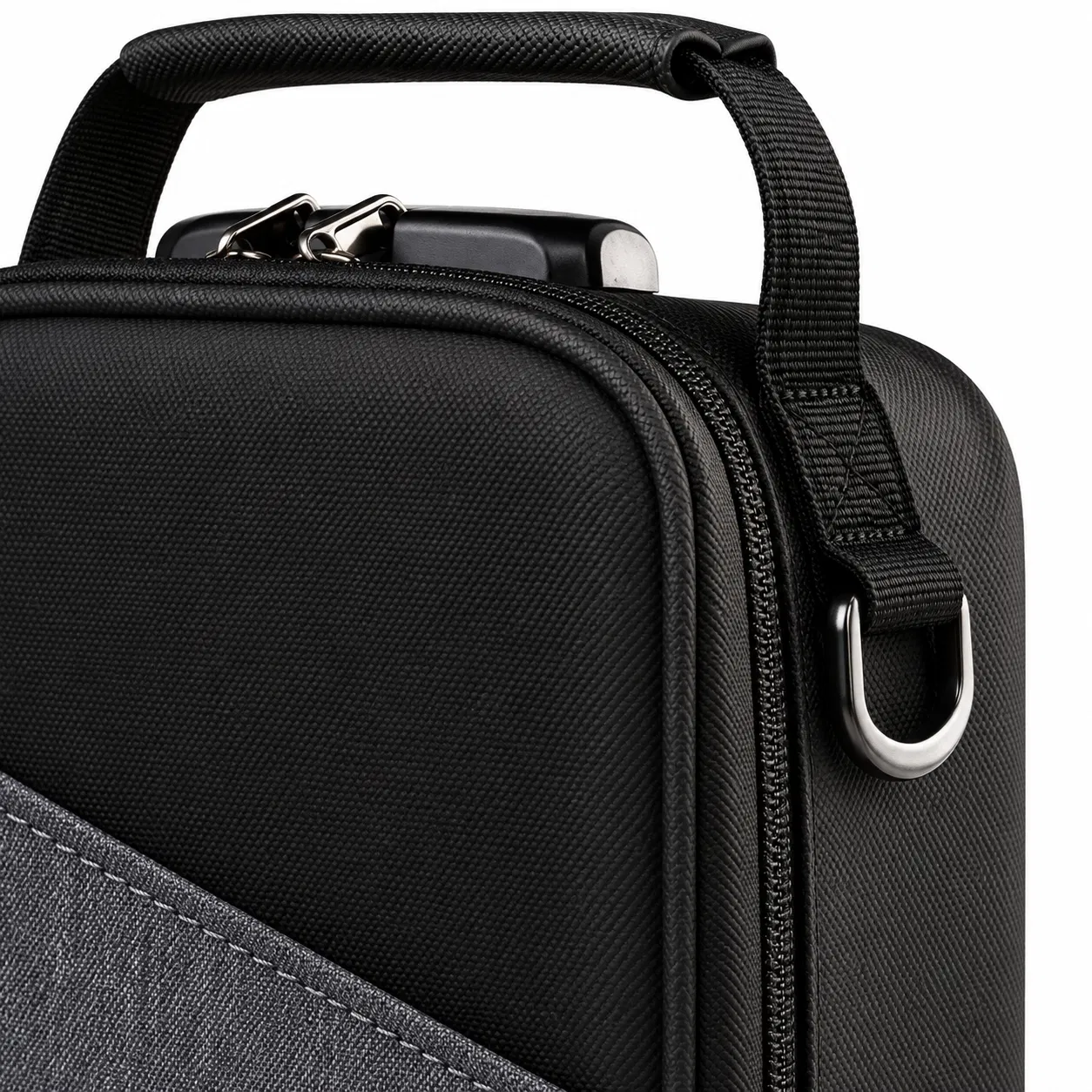 Custom Polyester Smell Proof Lockable Shoulder Storage Bag