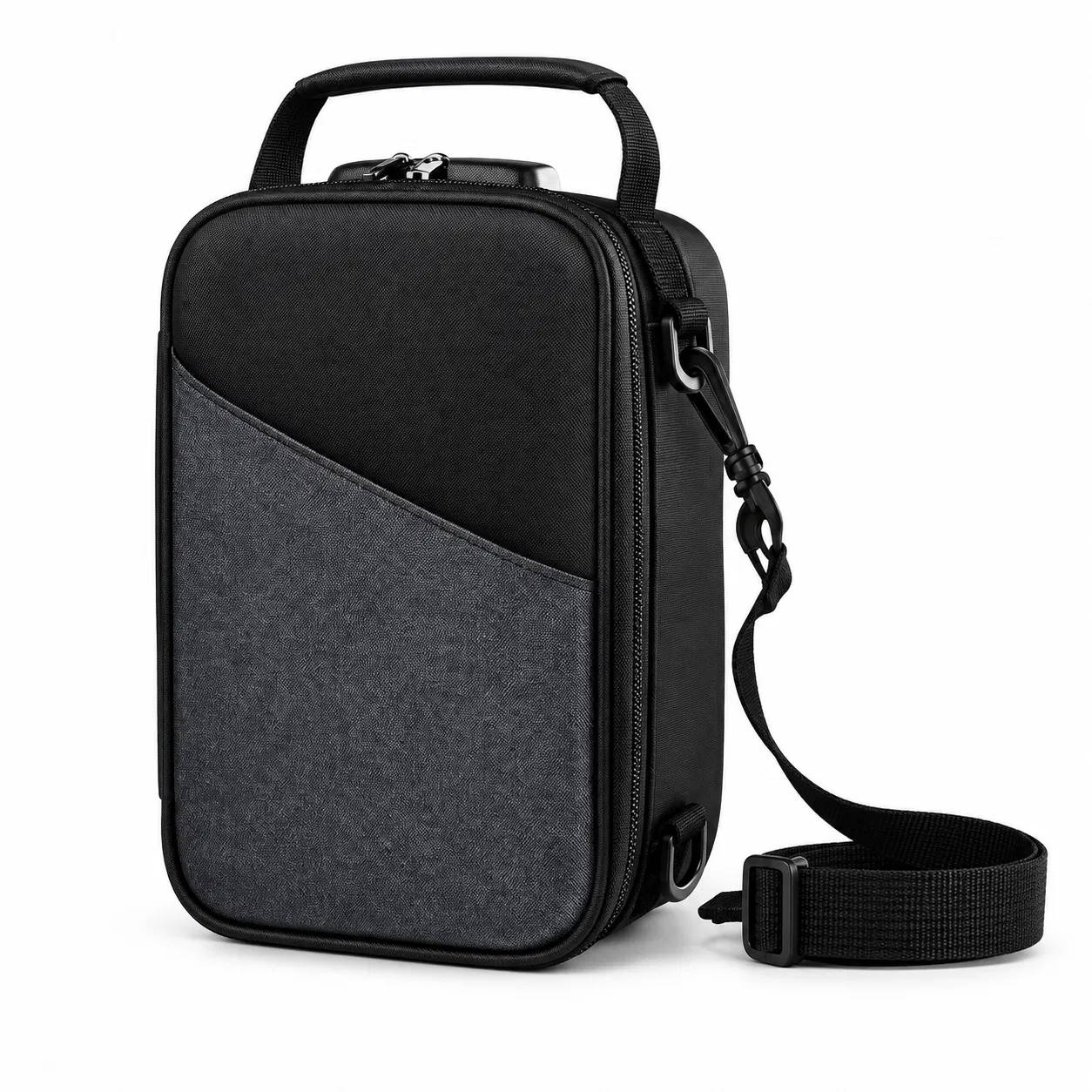 Custom Polyester Smell Proof Lockable Shoulder Storage Bag