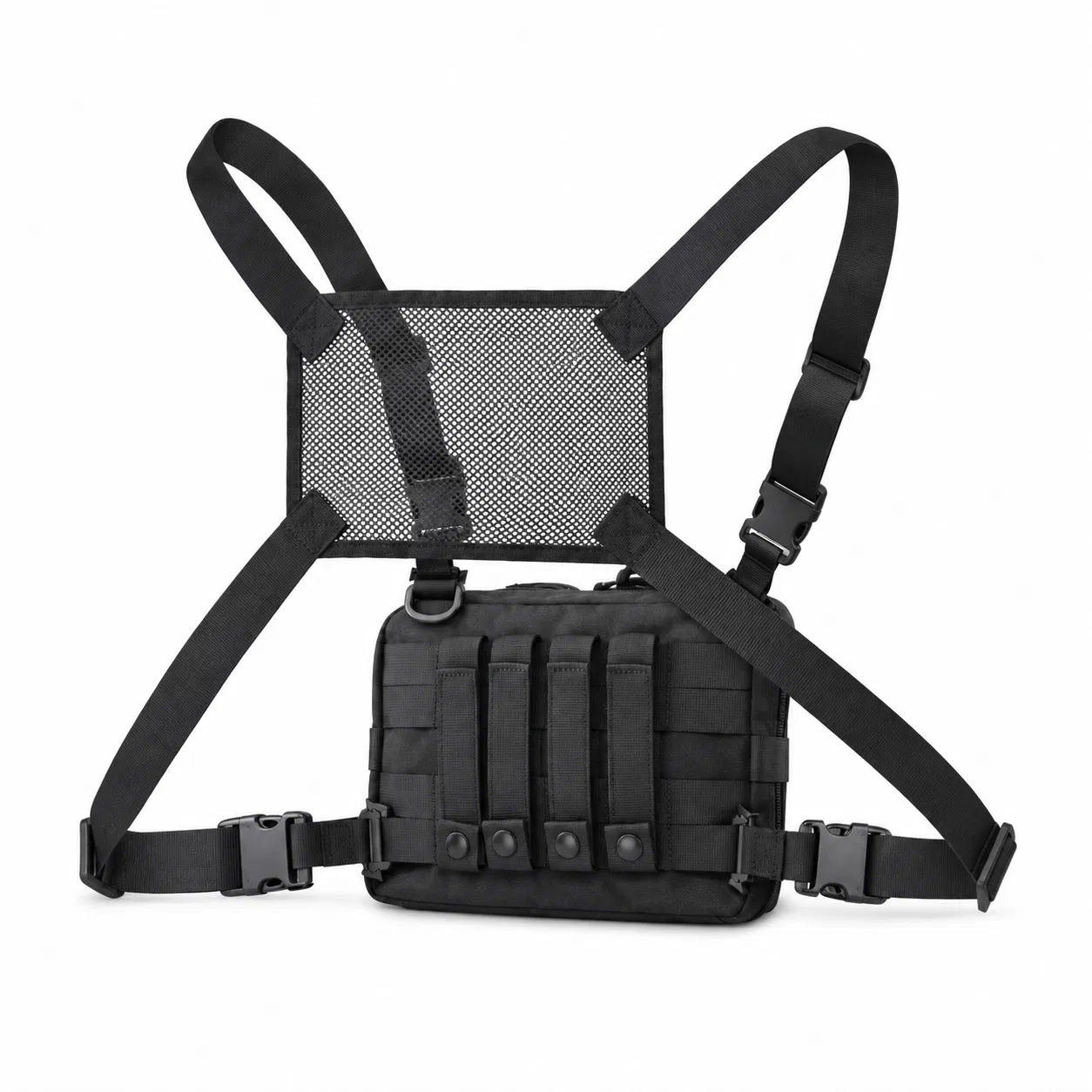 Custom Polyester Tactical Chest Rig Bag with Adjustable Harness Straps