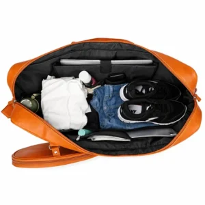 Custom PU Leather Pickleball Tennis Racket Tote Bag with Shoulder Strap