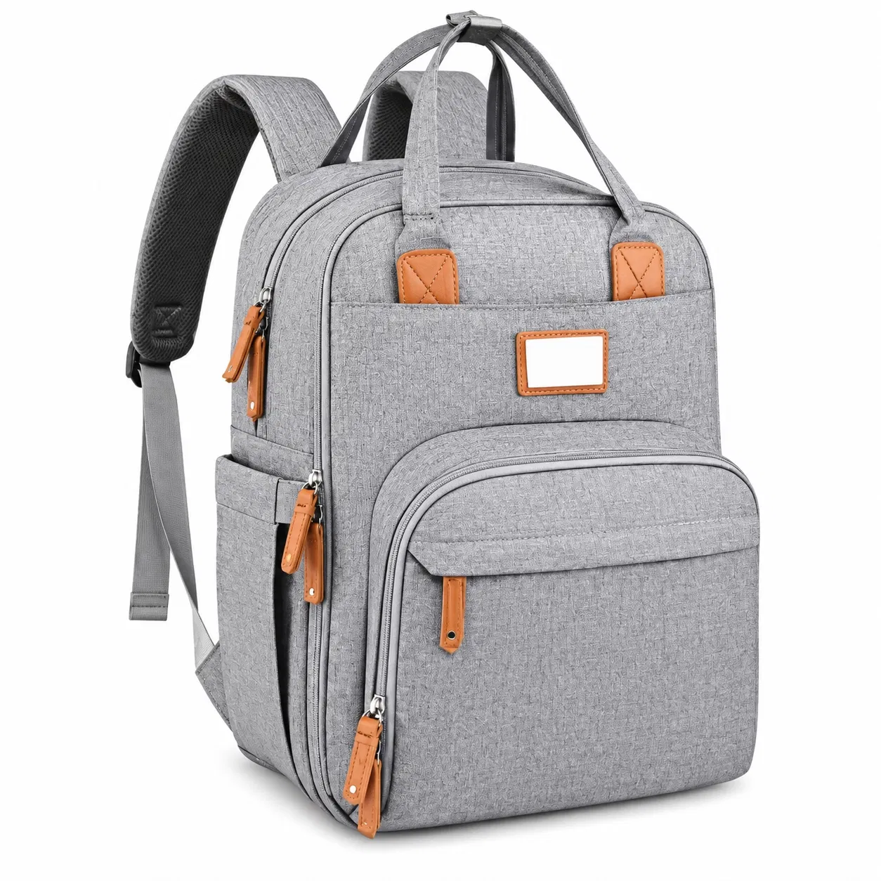 Custom Polyester Oxford Diaper Backpack Baby Essentials Organizer Bag