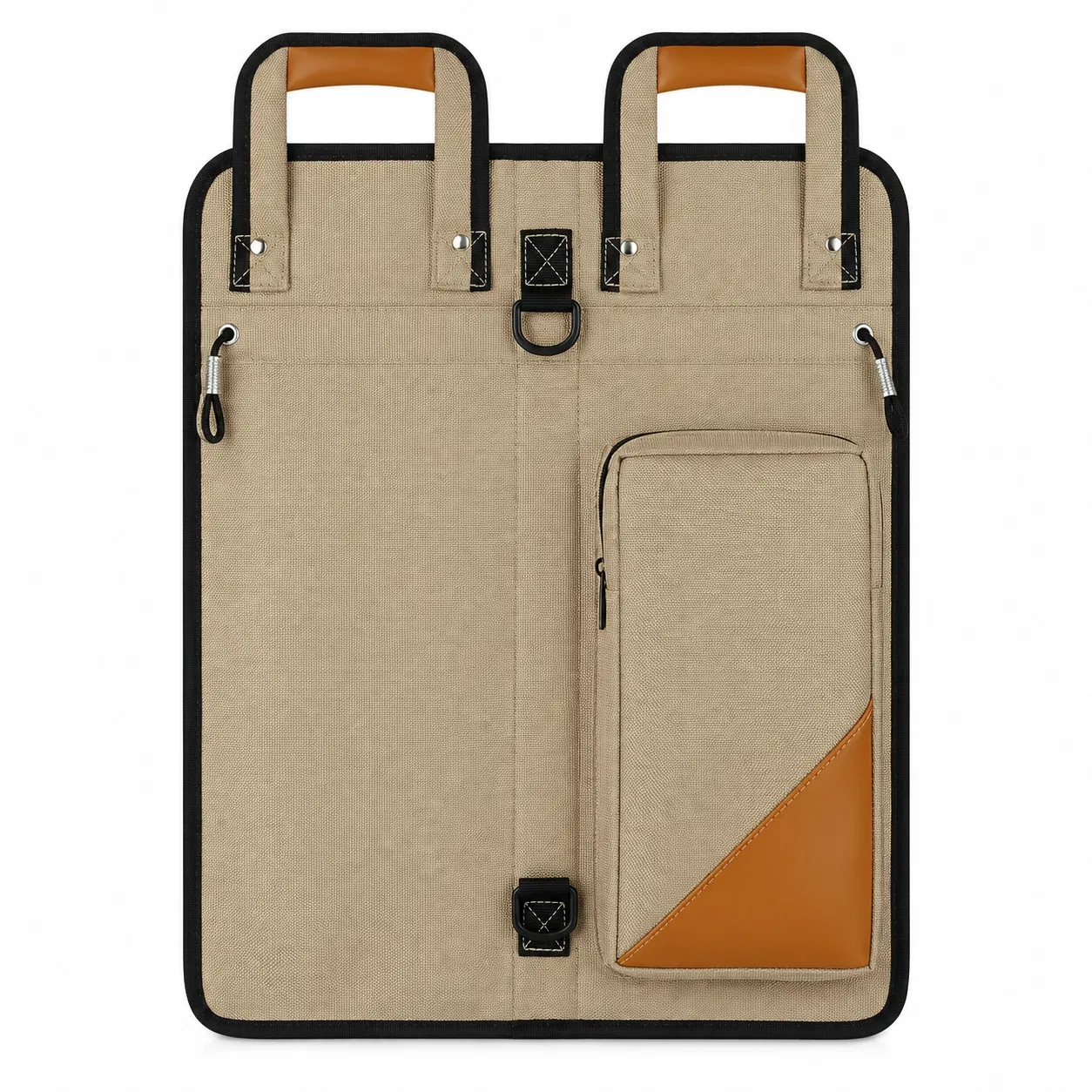 Custom Drumstick Holder Case with Pockets and Zipper for Percussion Accessories
