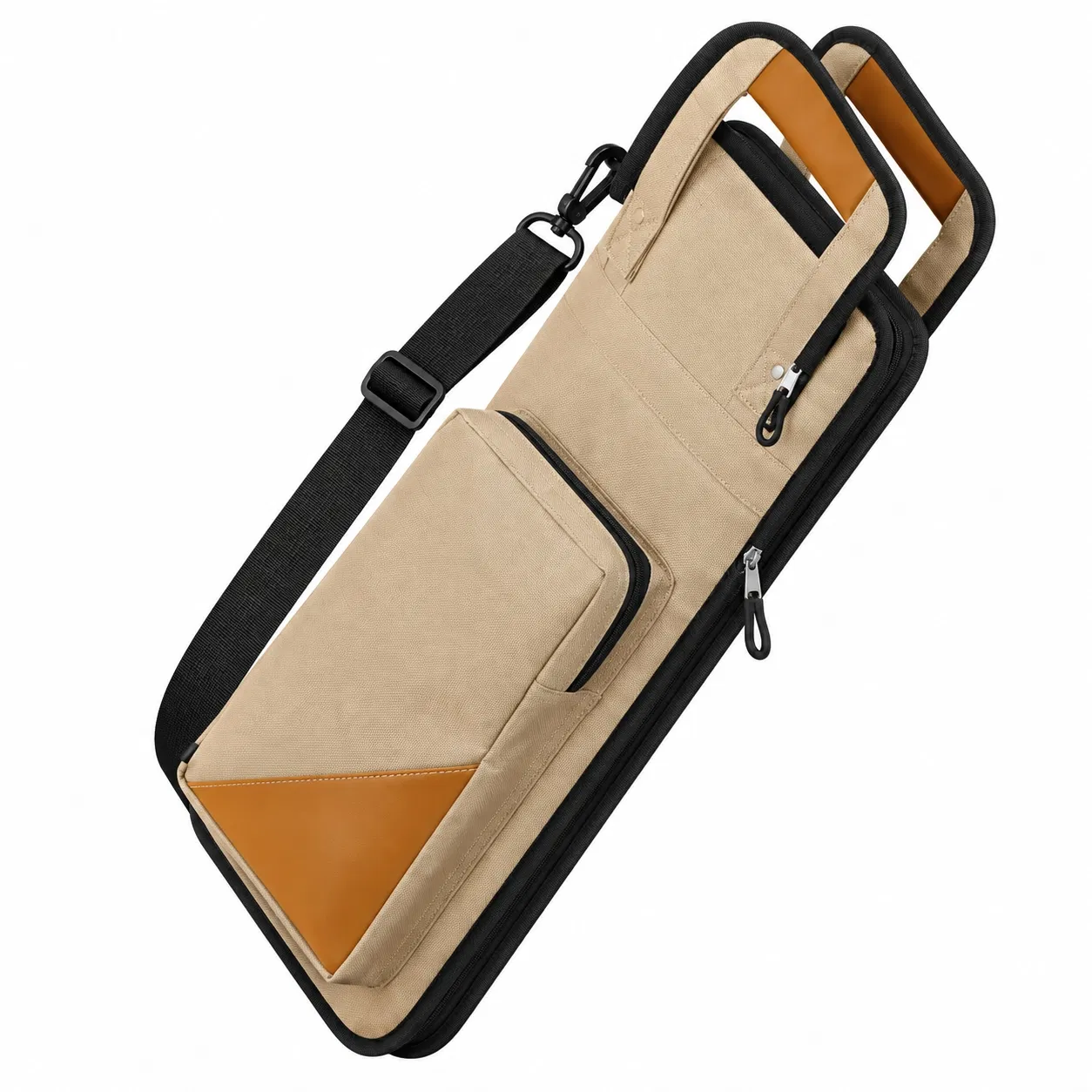 Custom Drumstick Holder Case with Pockets and Zipper for Percussion Accessories
