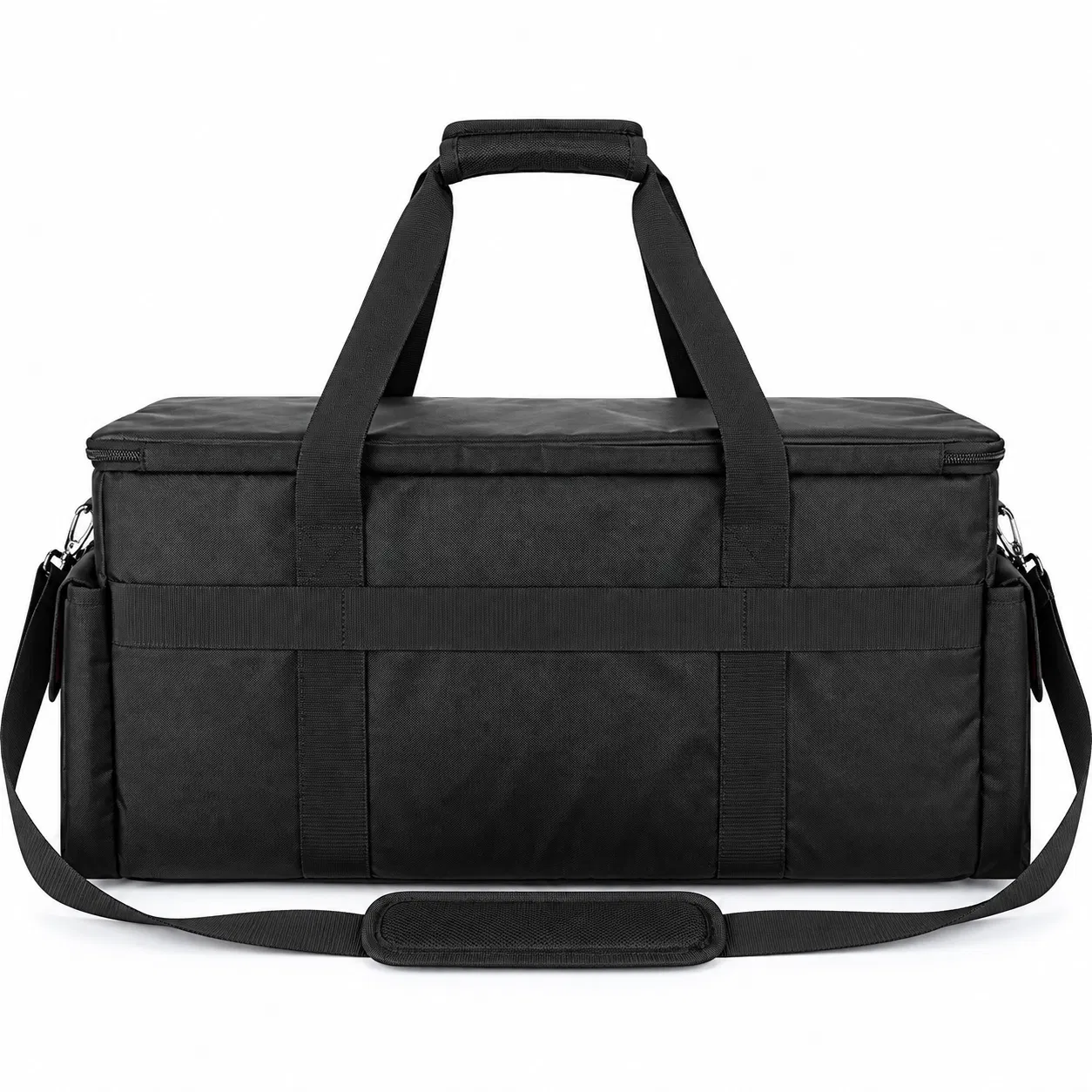 Custom Polyester DJ Cable Organizer Bag with Adjustable Dividers and Shoulder Strap