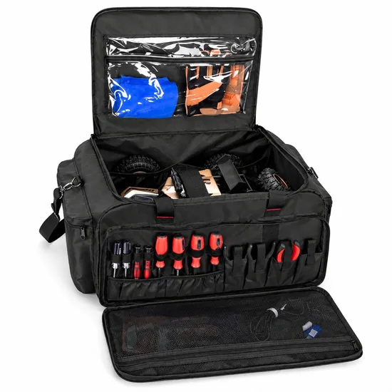Custom Oxford RC Model Car Carry Bag with Zipper and Adjustable Strap