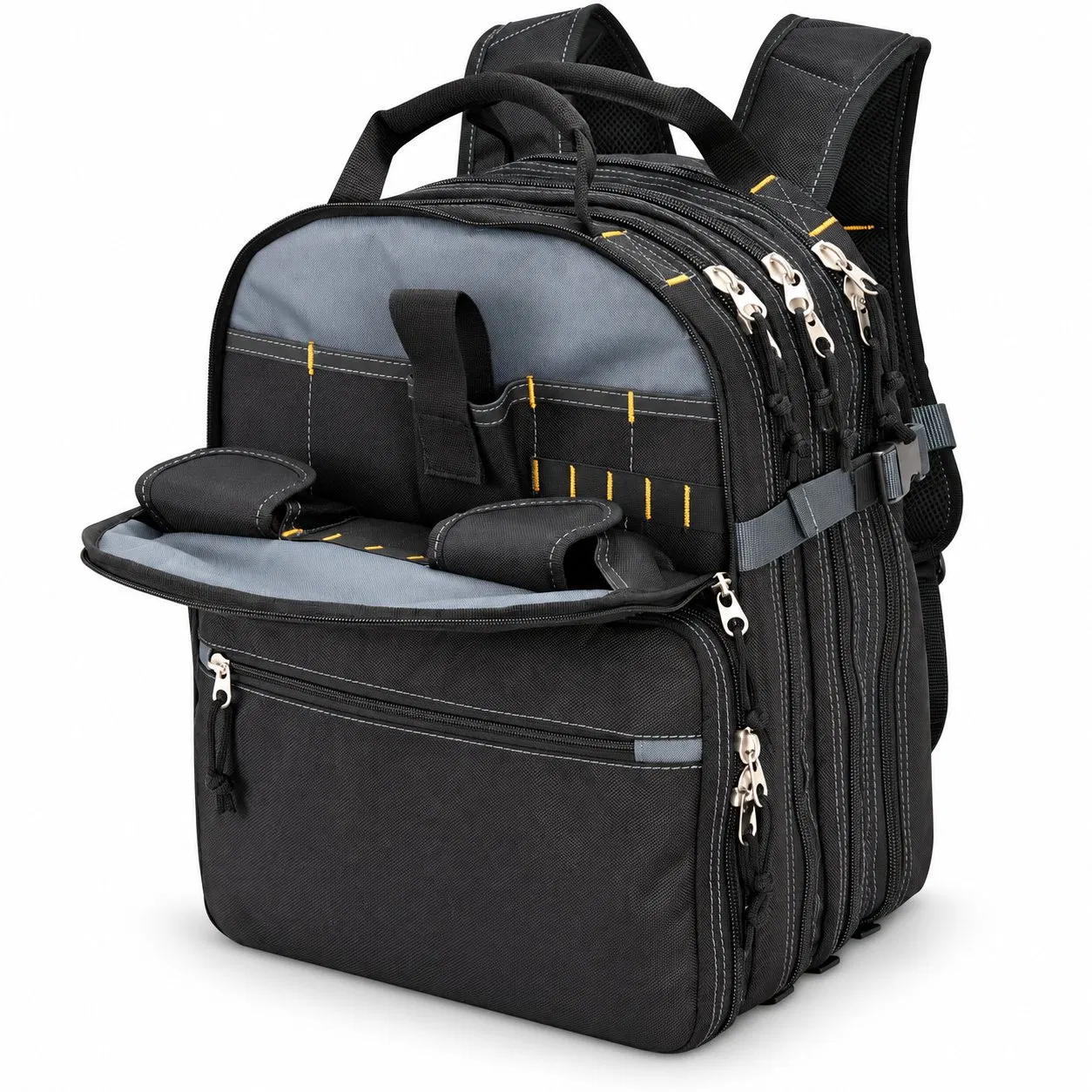 75 Pocket Tool Backpack with Zipper Closure for Maintenance Work