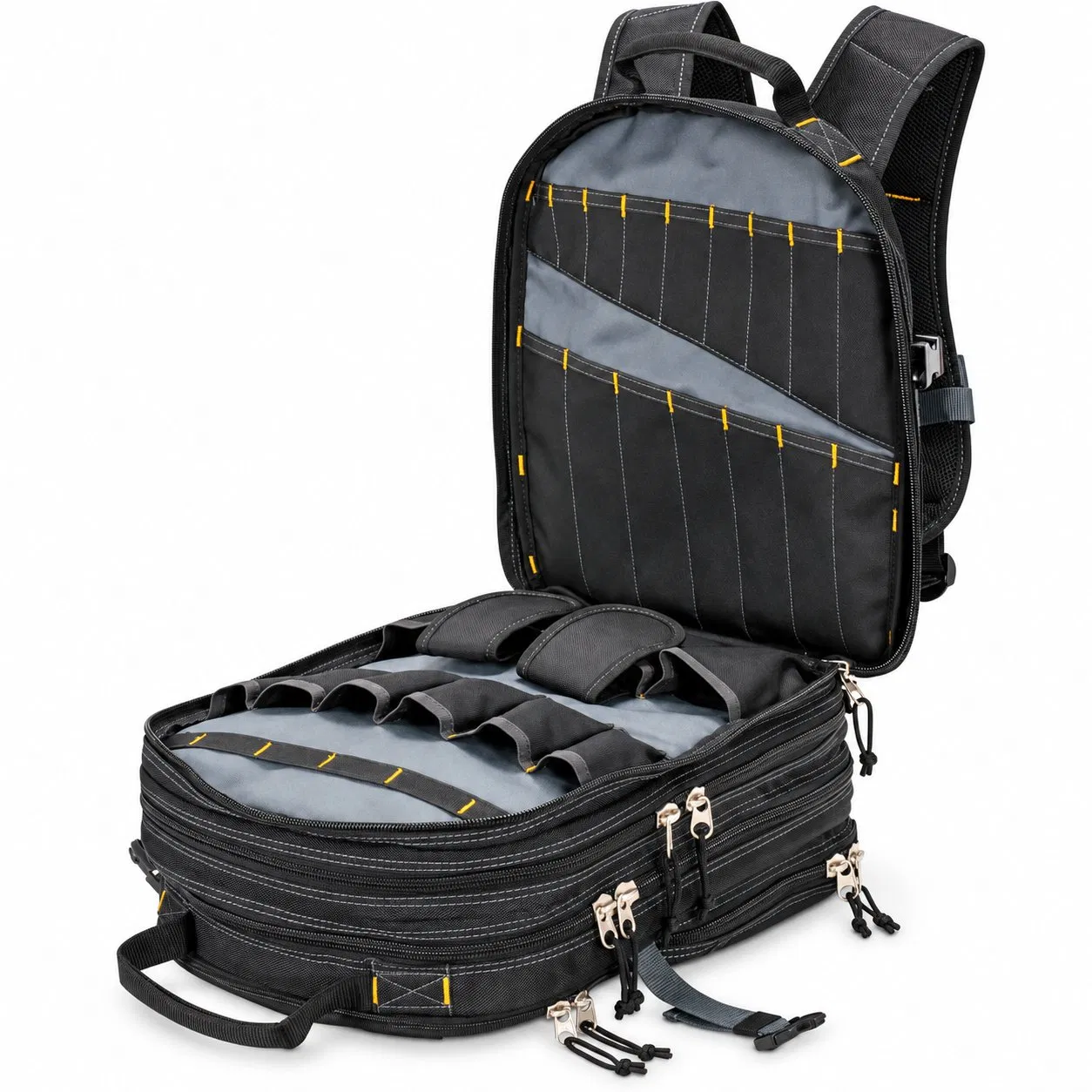 75 Pocket Tool Backpack with Zipper Closure for Maintenance Work