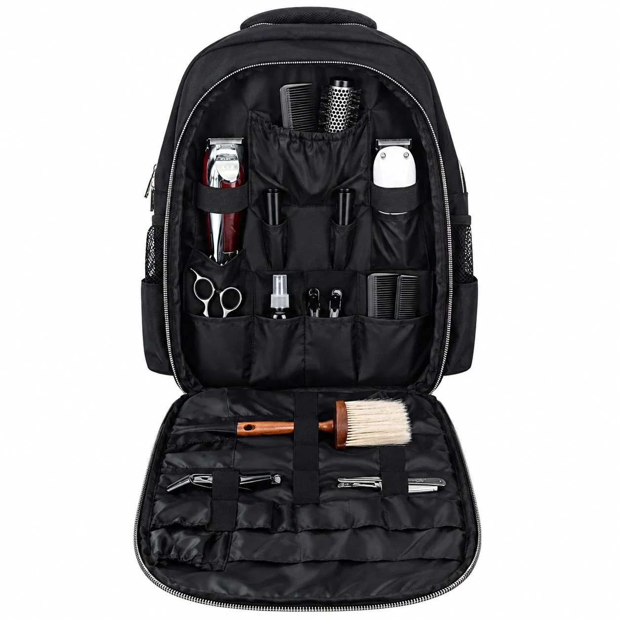 Portable Barber Tool Backpack for Clipper and Hairdresser Storage