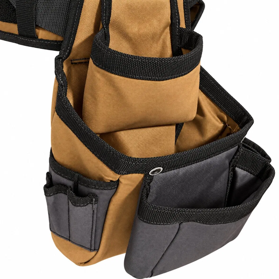 Custom Padded Carpenter Electrician Tool Belt Bag with Adjustable Suspenders and Pockets