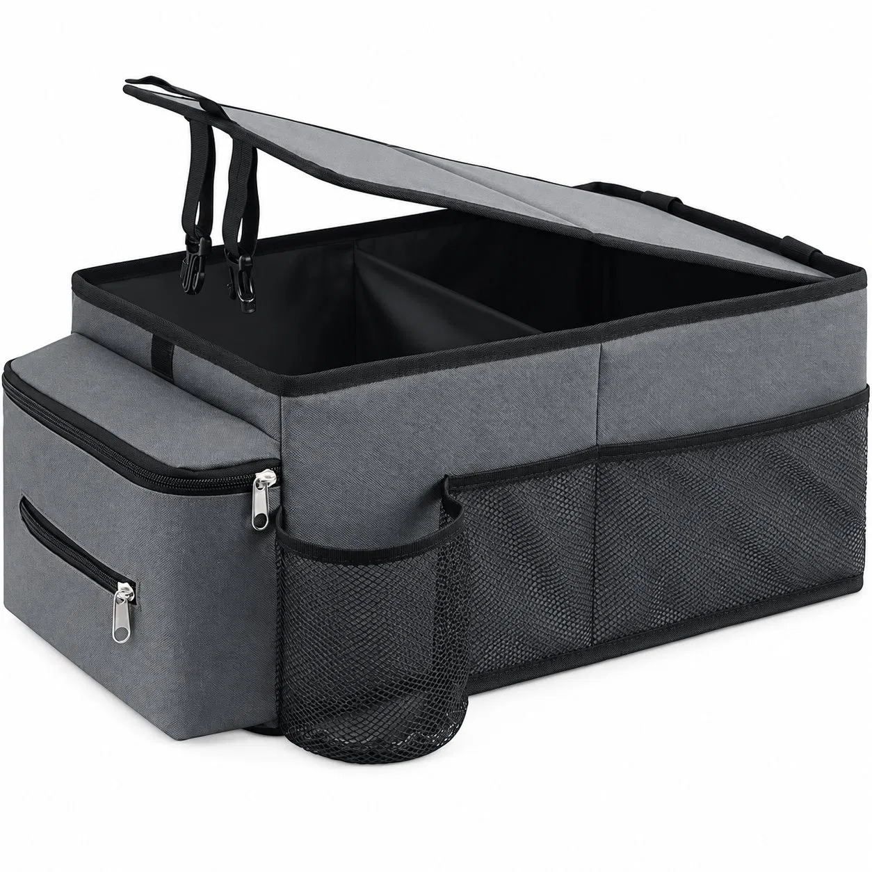 Foldable Car Trunk Organizer Tote Bag with Zipper Closure