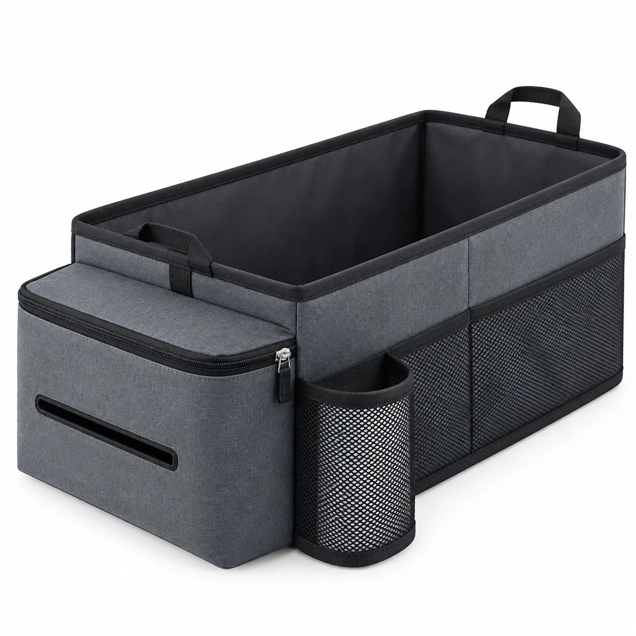 Foldable Car Trunk Organizer Tote Bag with Zipper Closure