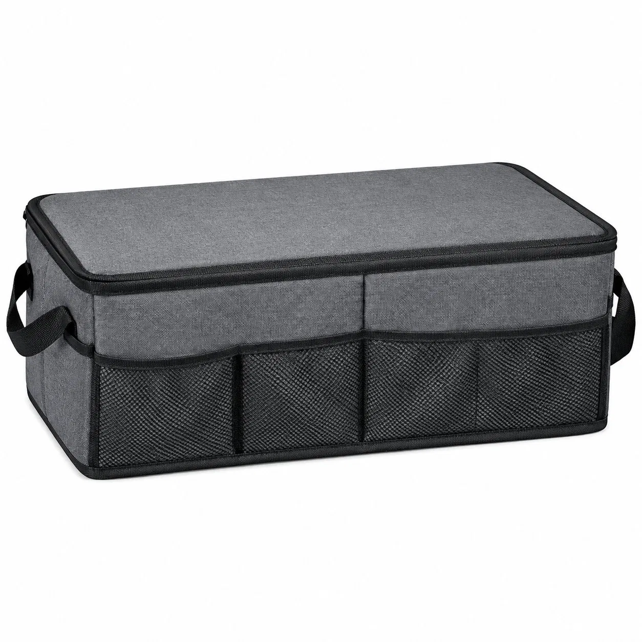 Foldable Car Trunk Organizer Tote Bag with Zipper Closure