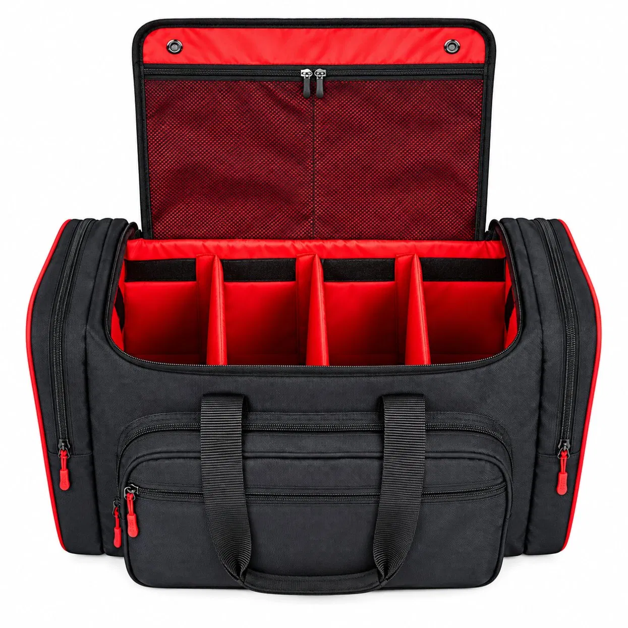 Polyester Sneaker Duffle Bag with Adjustable Dividers and Insulated Pocket