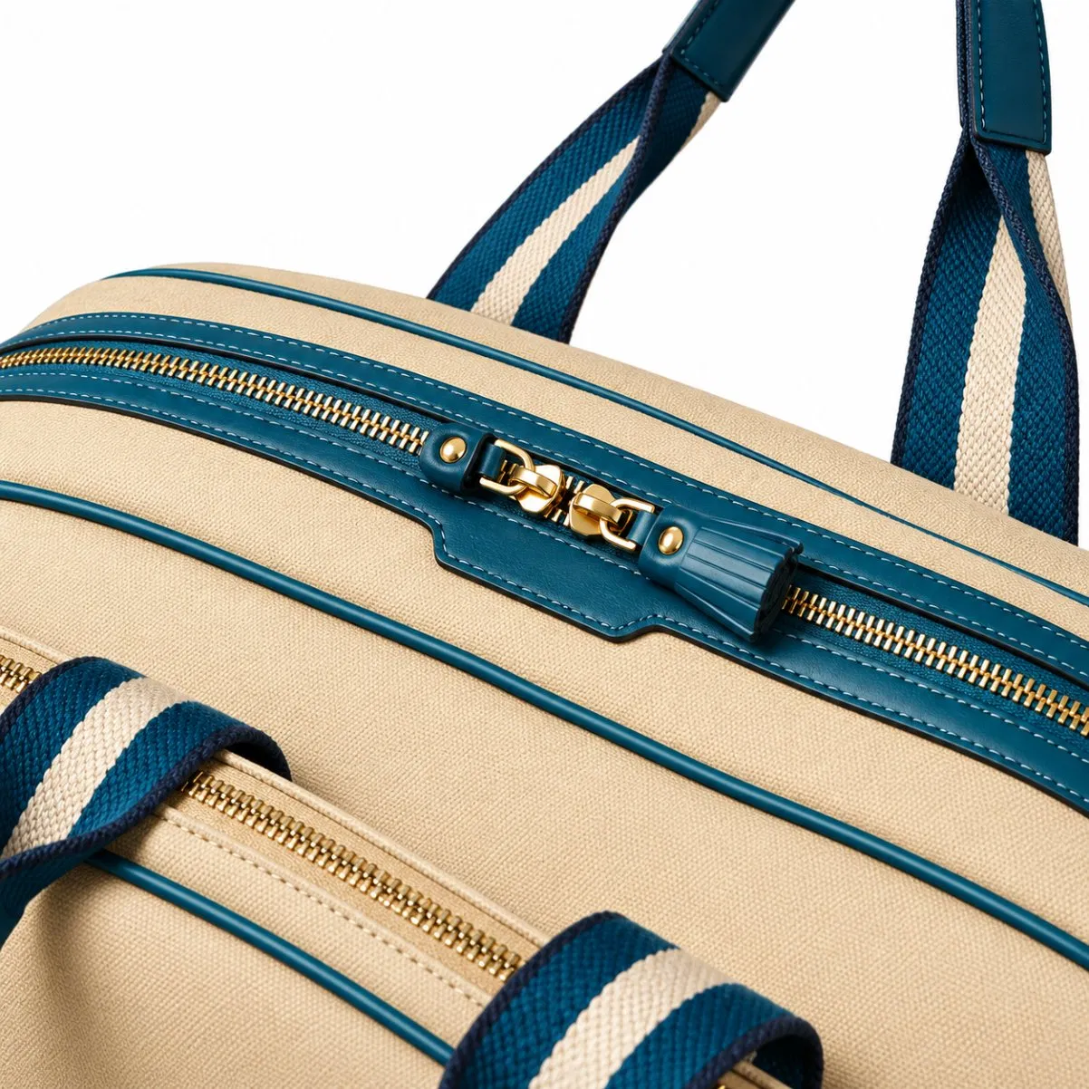 Custom Canvas Tennis and Pickleball Racket Tote Bag with Removable Adjustable Strap