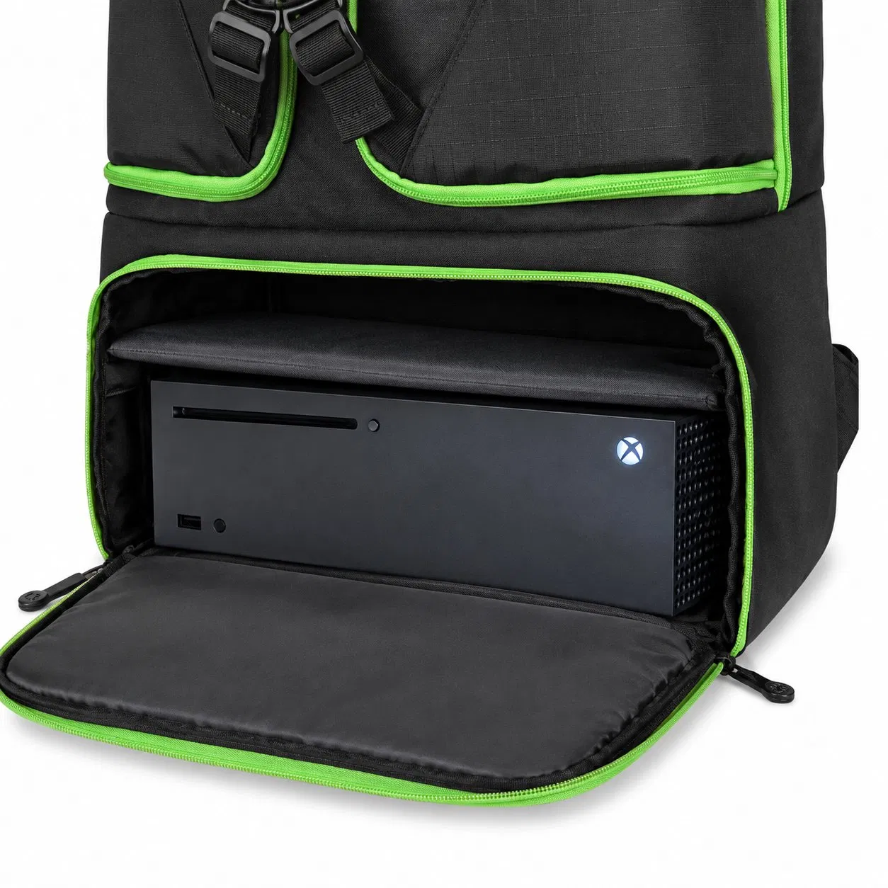 Custom Oxford Gaming Console Backpack with Controller and Headset Storage Pockets