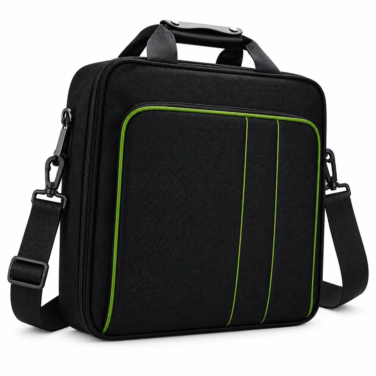 Gaming Console Carrying Bag with Zipper Closure