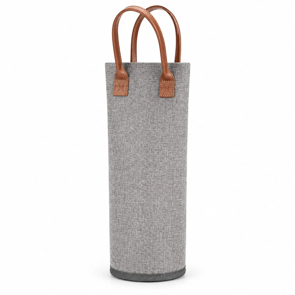 Insulated Wine Bottle Carrier Tote Bag with Foam Padding and Custom Logo