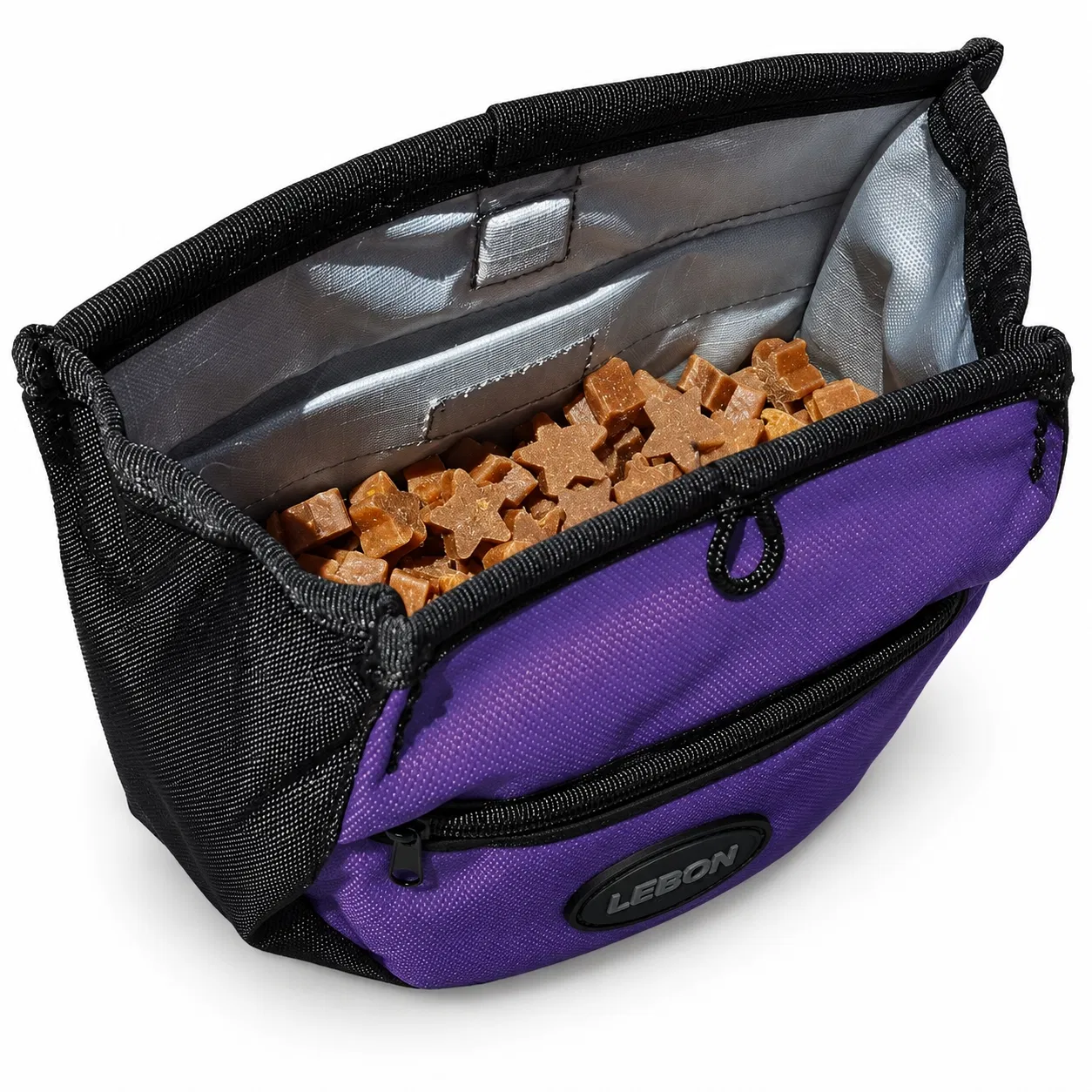 Dog Training Treat Pouch with Zipper Pocket and Carry Strap