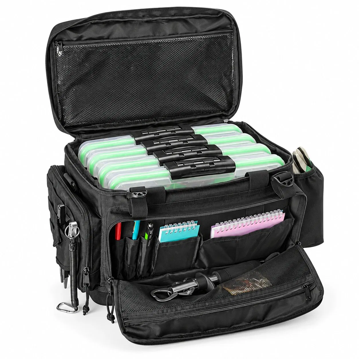 Fishing Tackle Sling Bag with Rod Holder Custom Print
