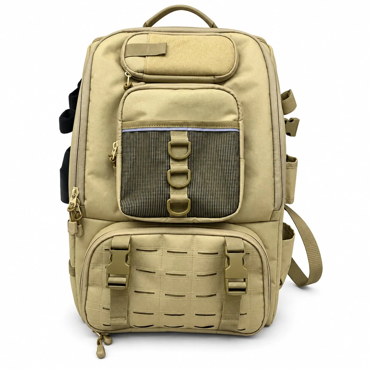 Custom Fishing Tackle Backpack with Rod Holders and Storage Pockets