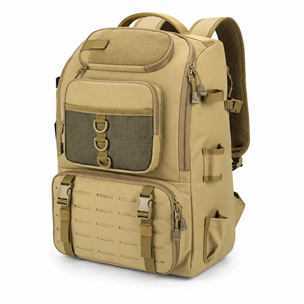 Custom Fishing Tackle Backpack with Rod Holders and Storage Pockets