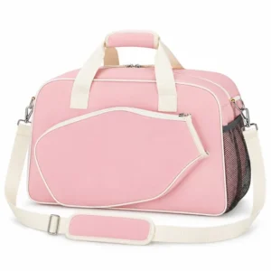 Polyester Pickleball and Tennis Racket Sports Carry Bag with Ventilated Shoe Compartment