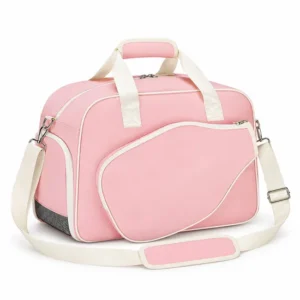 Polyester Pickleball and Tennis Racket Sports Carry Bag with Ventilated Shoe Compartment