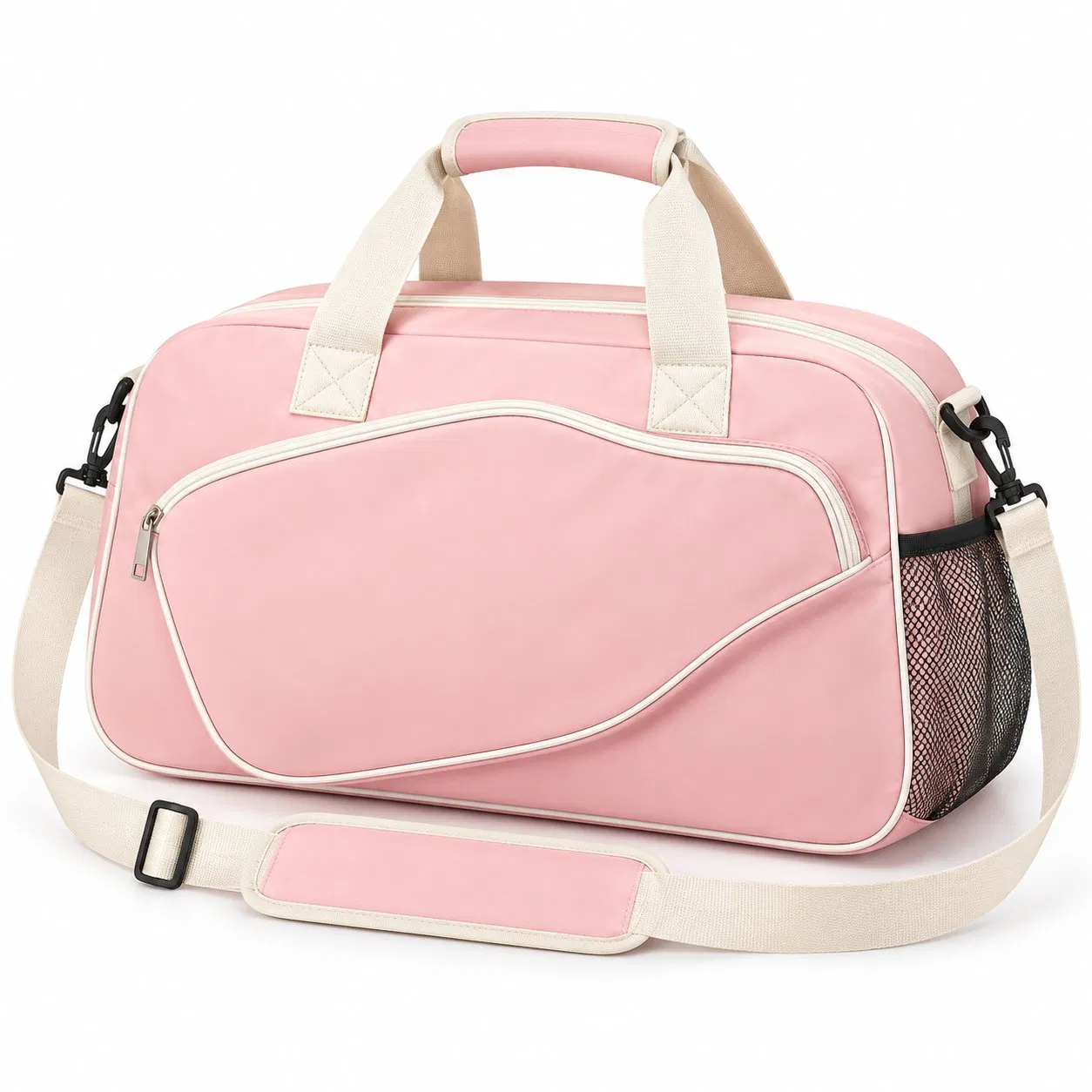 Polyester Pickleball and Tennis Racket Sports Carry Bag with Ventilated Shoe Compartment