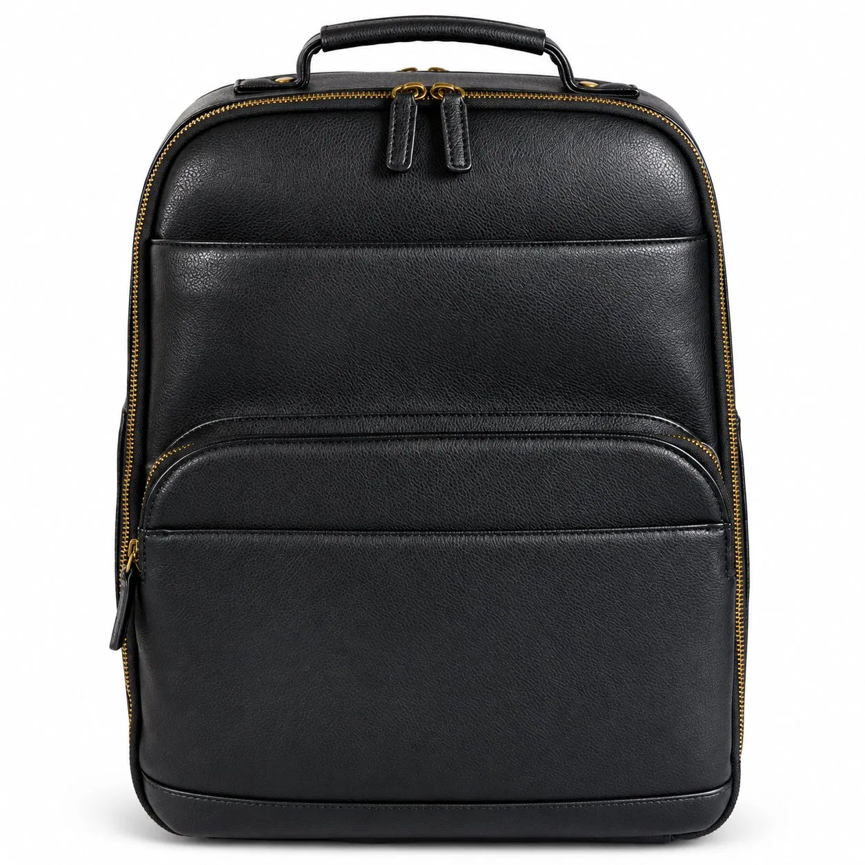Vintage Leather Camera Backpack with Laptop Compartment and Adjustable Removable Dividers