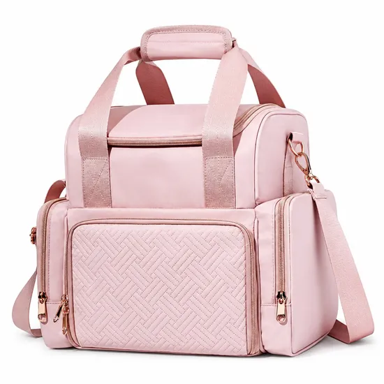 Double Layer Travel Makeup Organizer Bag with Zipper and Custom Logo Options