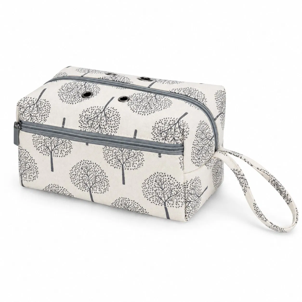 Polyester Yarn Storage Bag with Soft Handle and Zipper for Knitting and Crochet Tools