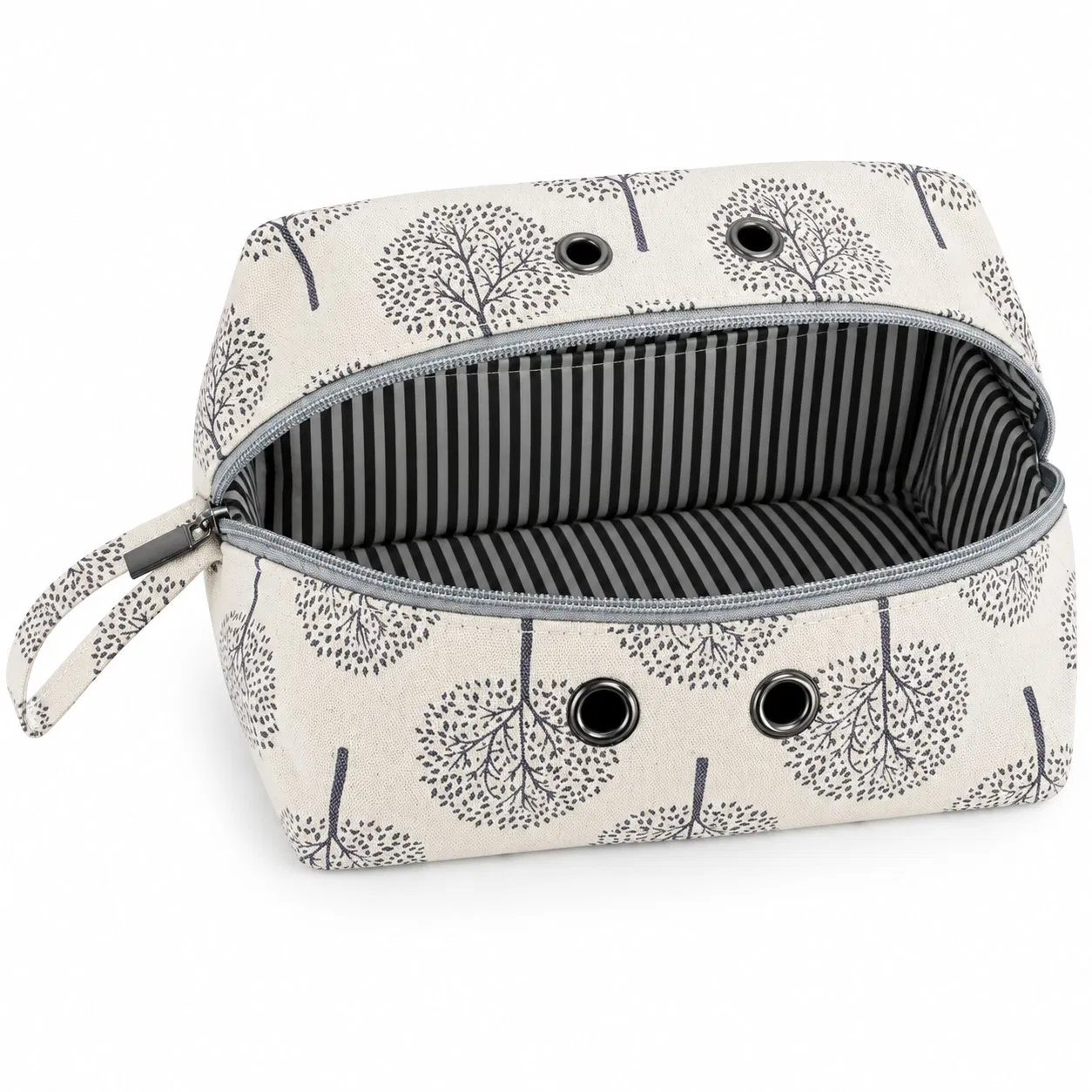Polyester Yarn Storage Bag with Soft Handle and Zipper for Knitting and Crochet Tools