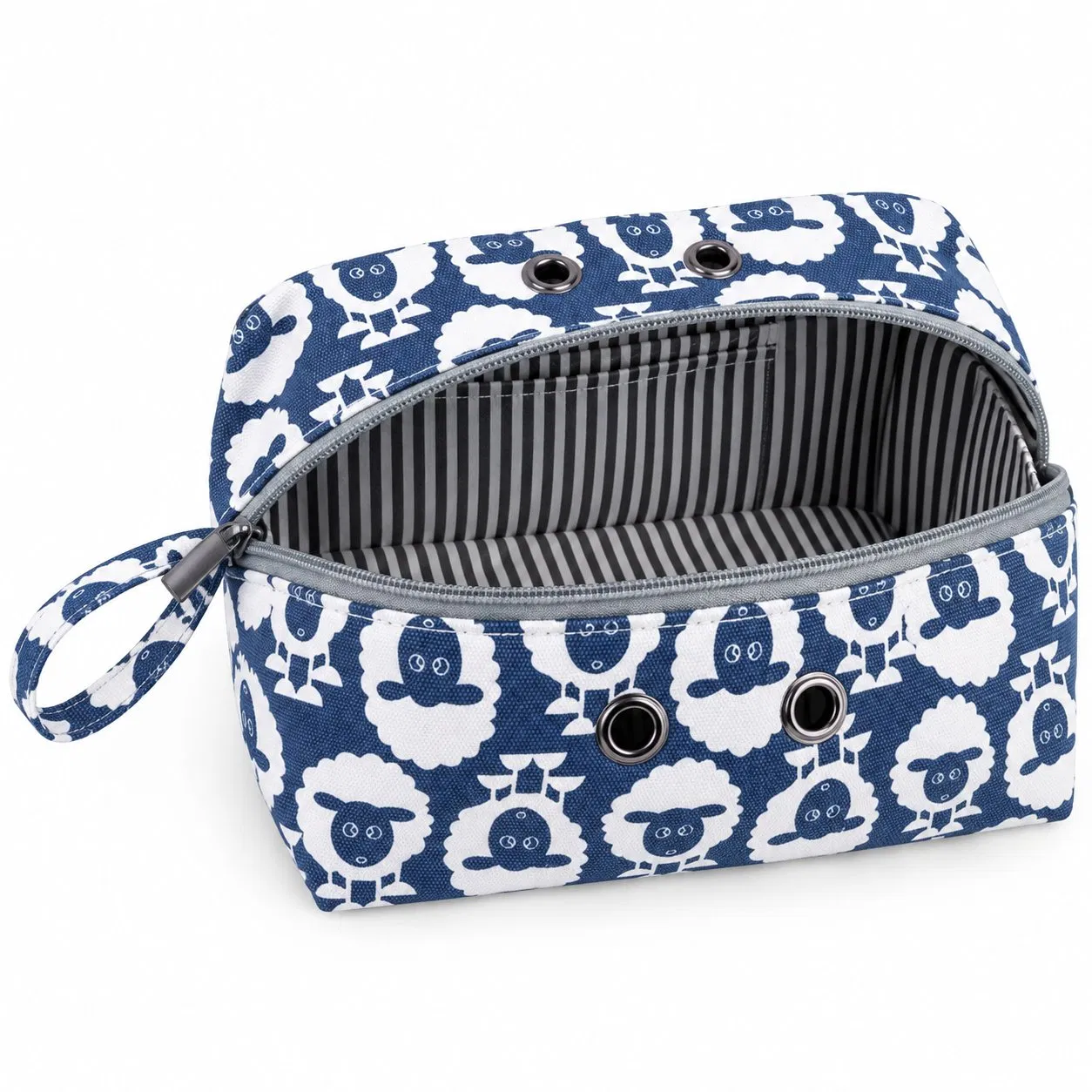 Polyester Yarn Storage Bag with Soft Handle and Zipper for Knitting and Crochet Tools