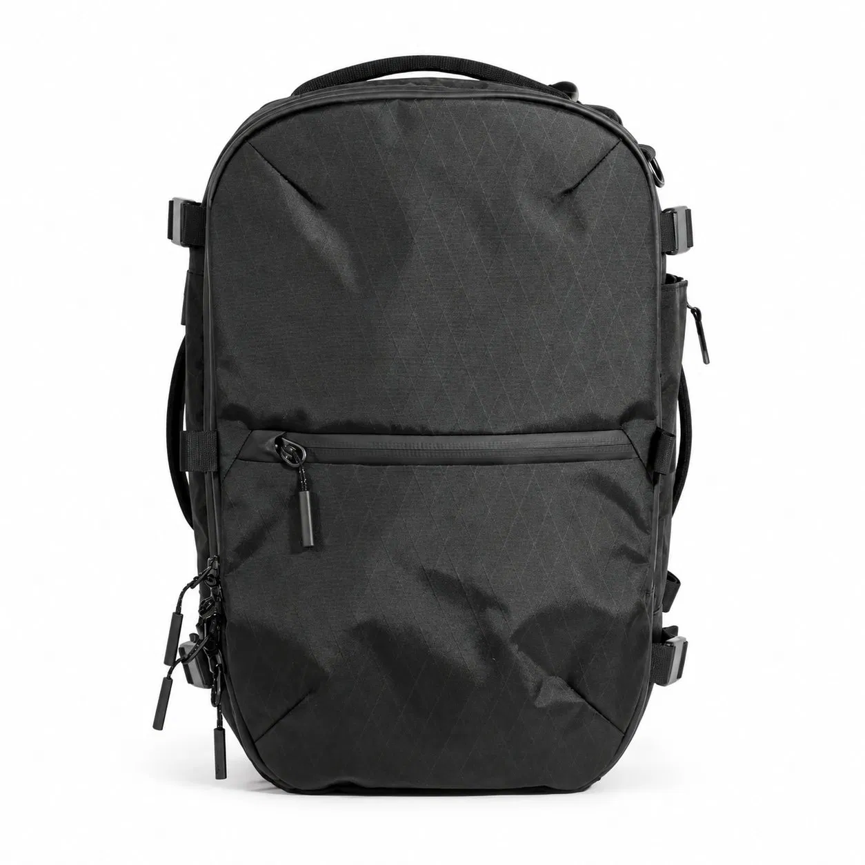 Nylon Laptop Travel Backpack with Storage Compartments and Soft Handle