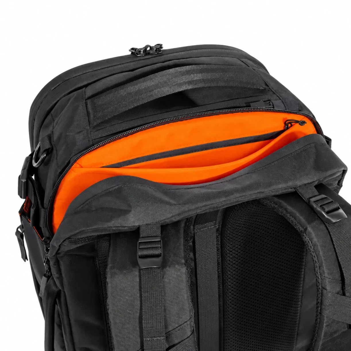 Nylon Laptop Travel Backpack with Storage Compartments and Soft Handle