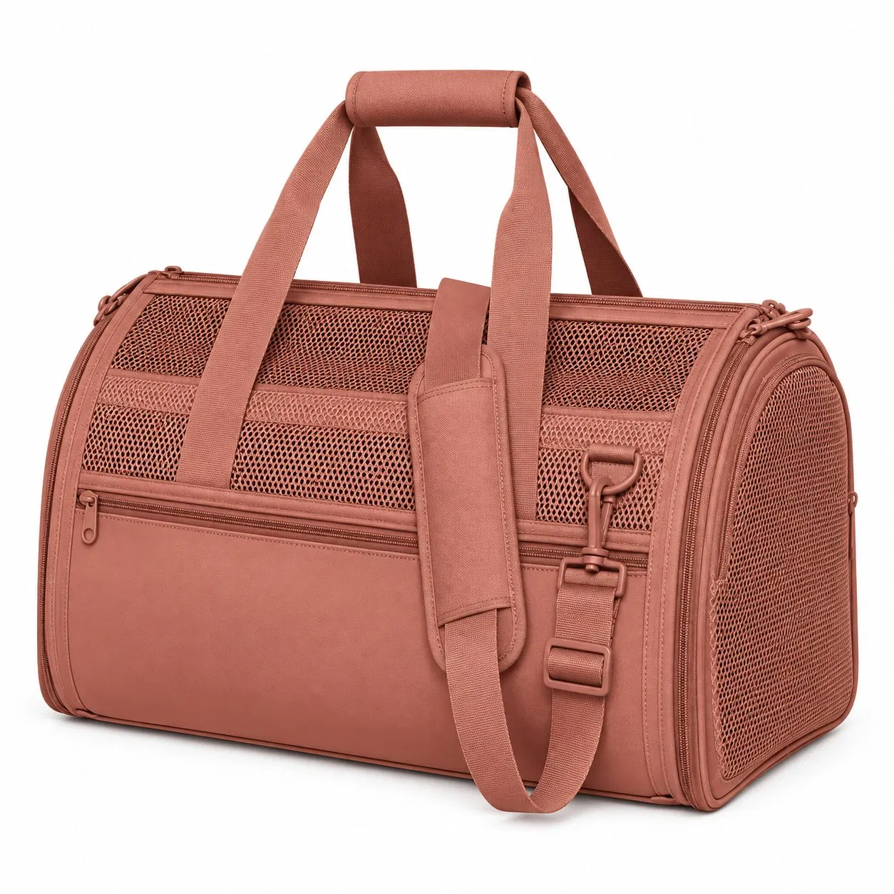 Soft Sided Pet Carrier Bag with Mesh Lining and Custom Logo for Small Dogs and Cats