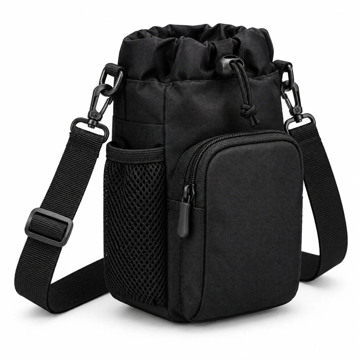 Dog Walking Crossbody Treat Pouch with Bottle Holder and Custom Logo