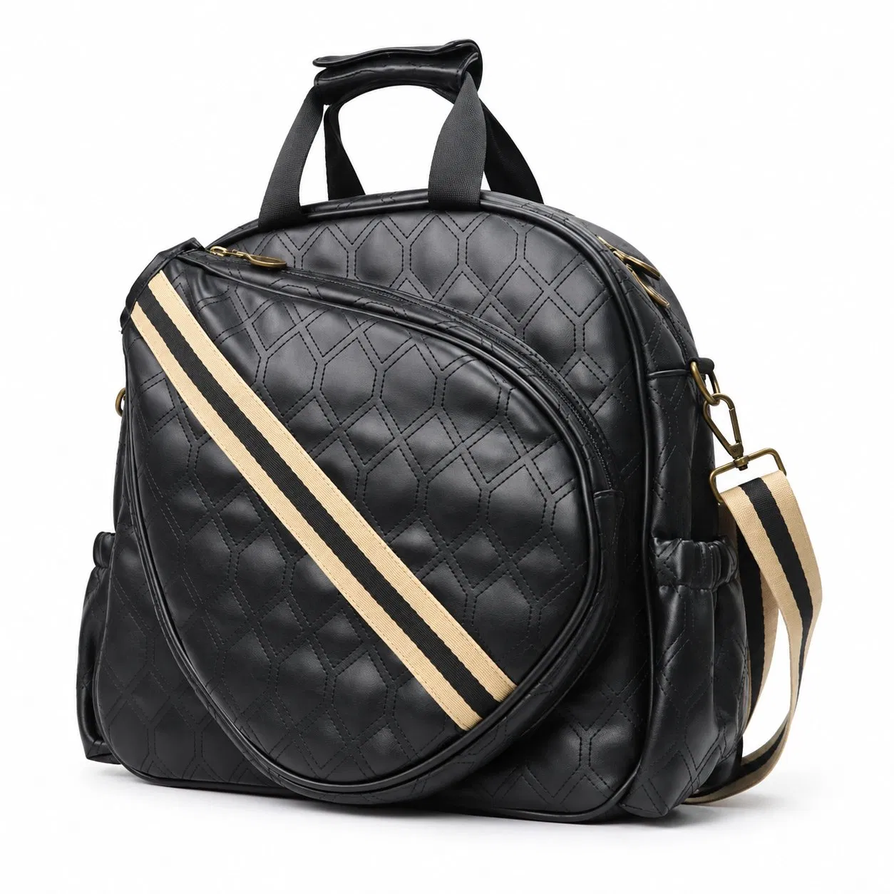 Women Tennis Racket Tote Bag with Custom Logo and Material Options