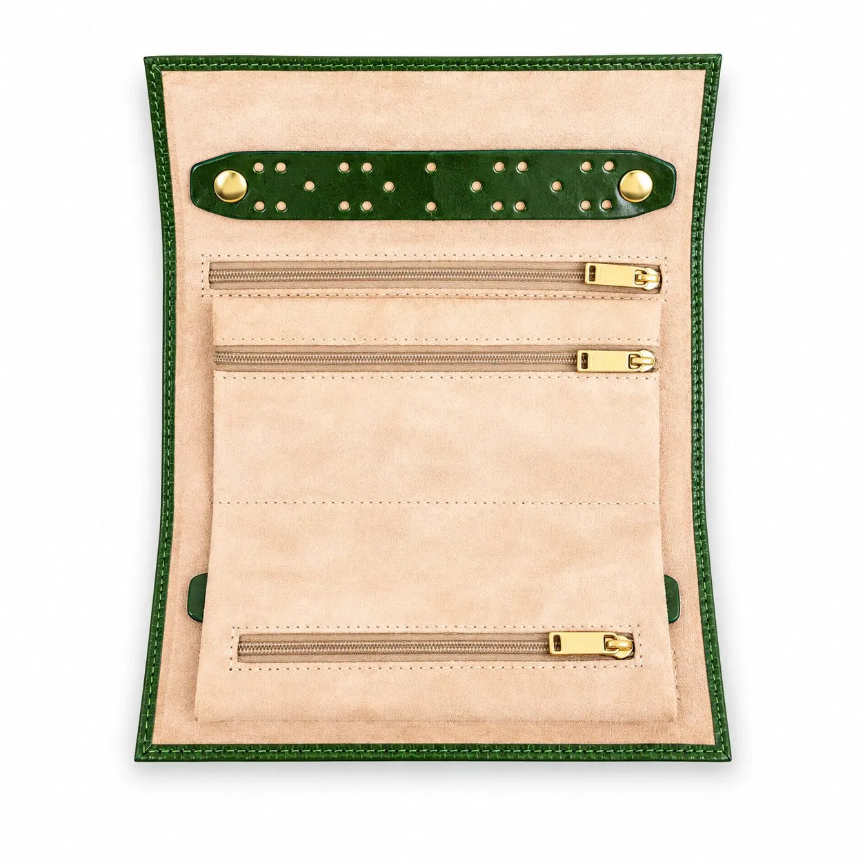 Custom PU Travel Jewelry Roll Bag for Women and Accessories Storage