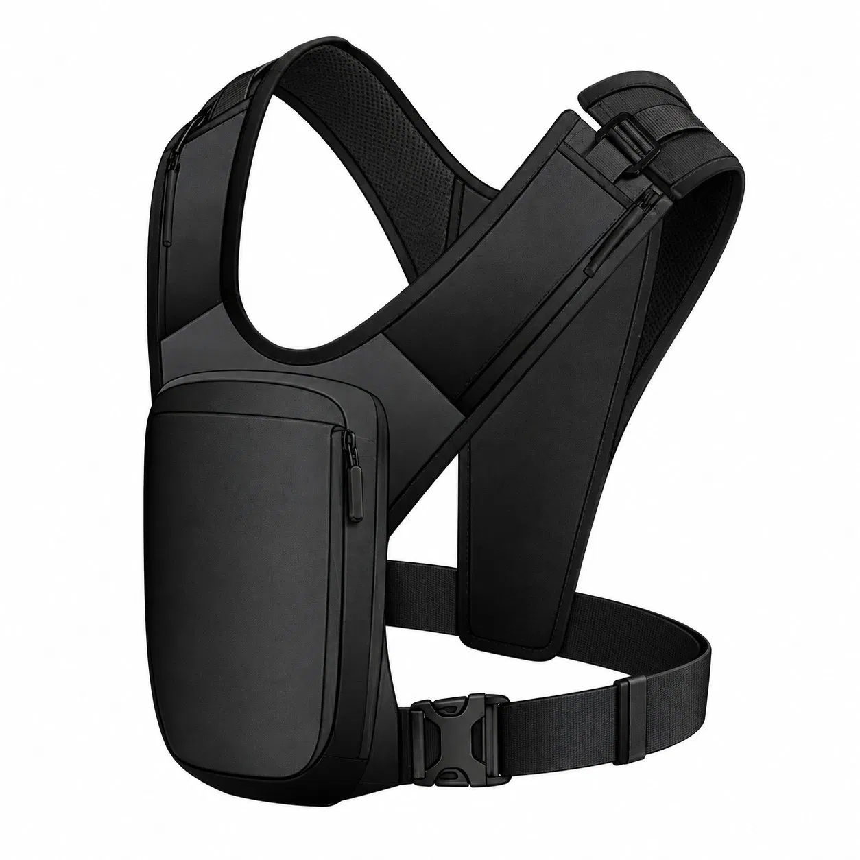 Custom Waterproof PU Coated Polyester Crossbody Chest Bag for Daily Travel