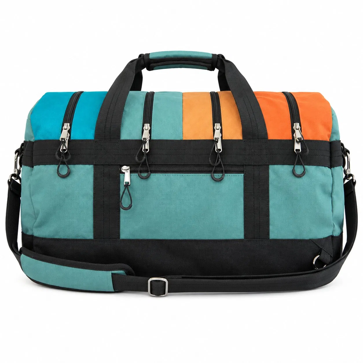 Custom Recycled Polyester Convertible Duffel Backpack for Weekend Travel and Business Trips