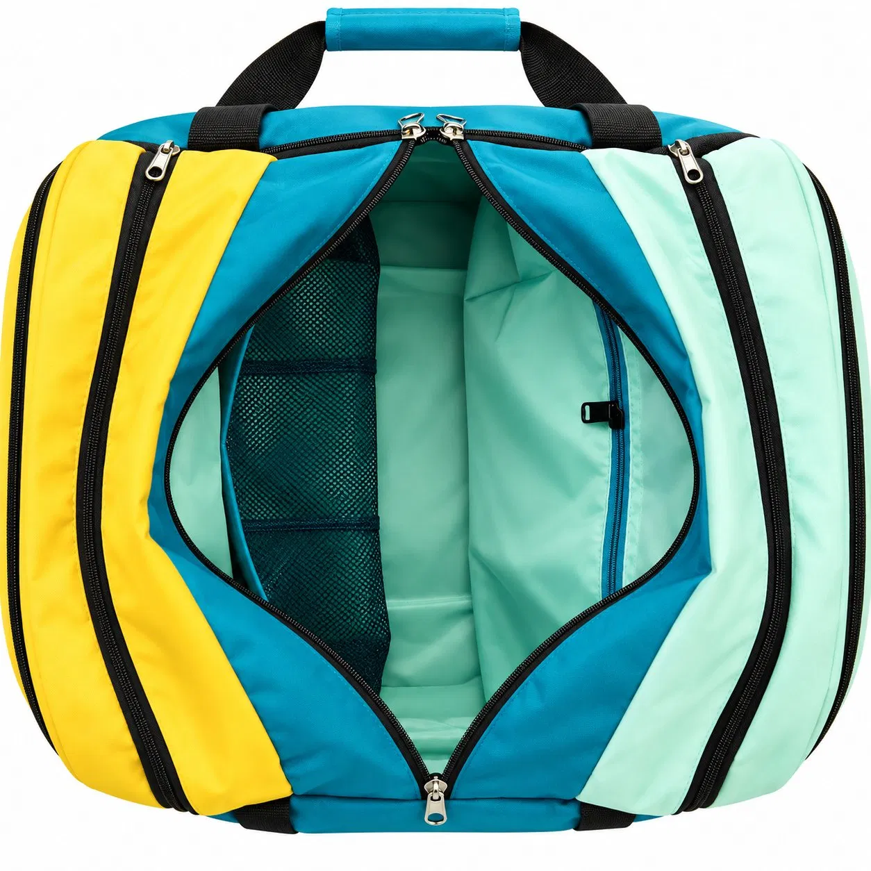 Custom Recycled Polyester Convertible Duffel Backpack for Weekend Travel and Business Trips
