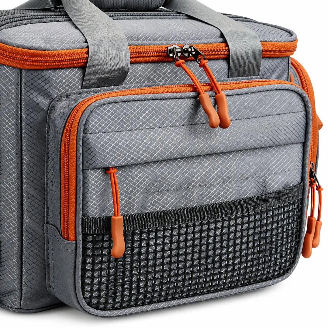Fishing Tackle Storage Bag with Multiple Compartments and Custom Logo