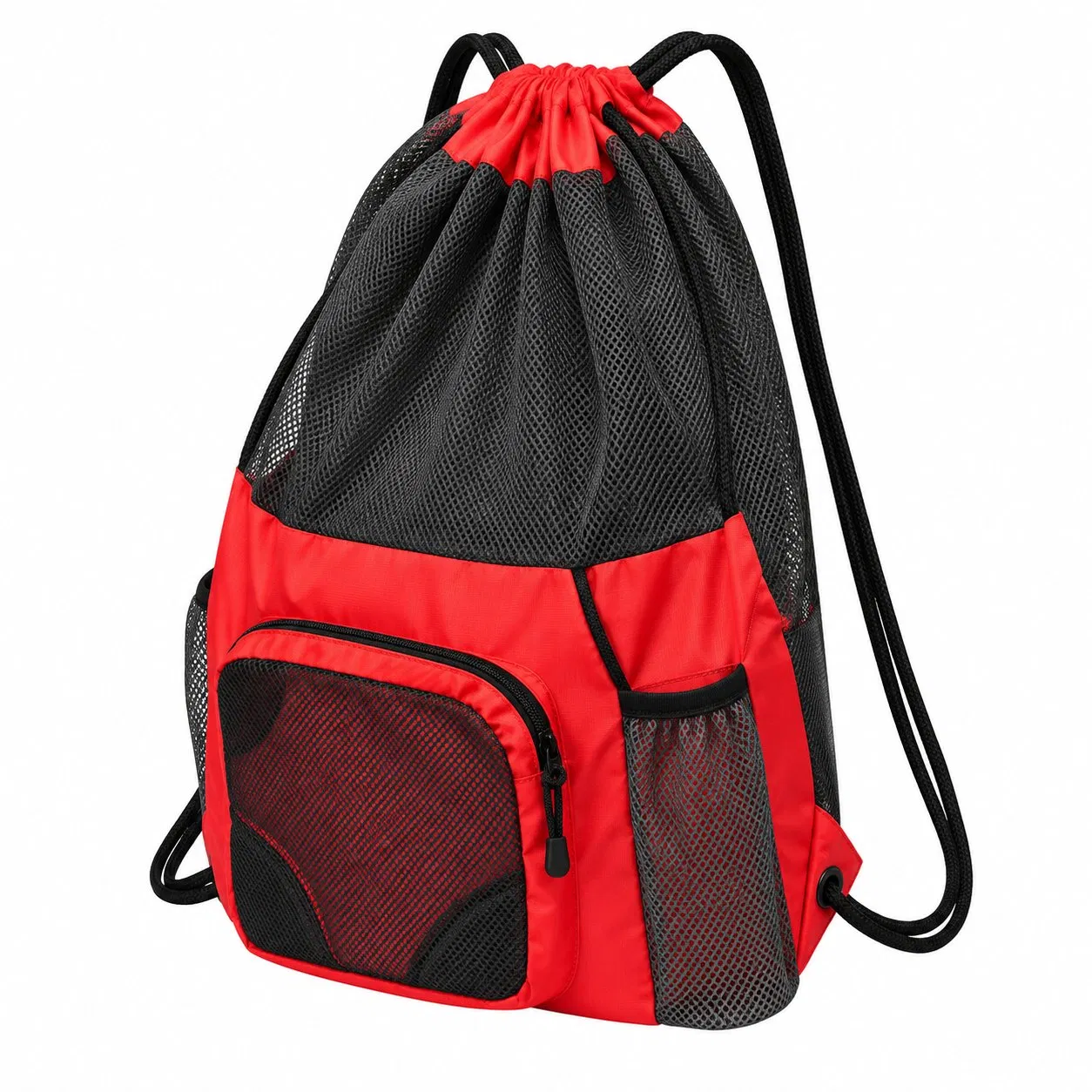 Reusable Mesh Drawstring Carry Bag for Swimming and Outdoor Activities
