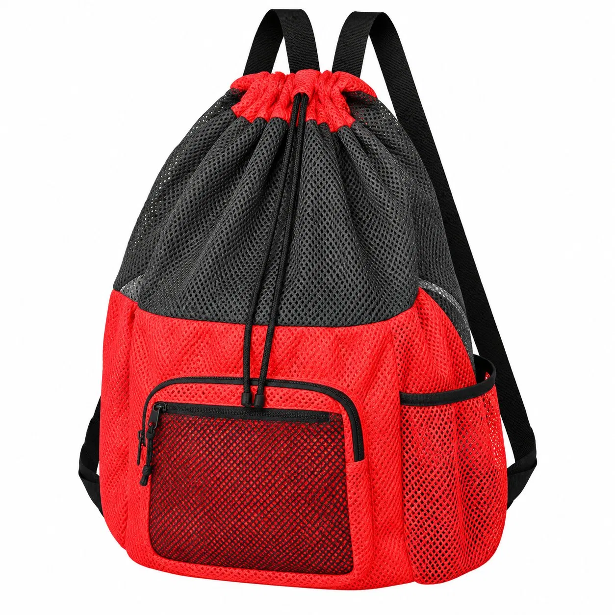 Reusable Mesh Drawstring Carry Bag for Swimming and Outdoor Activities
