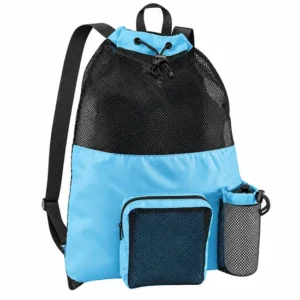Reusable Mesh Drawstring Carry Bag for Swimming and Outdoor Activities