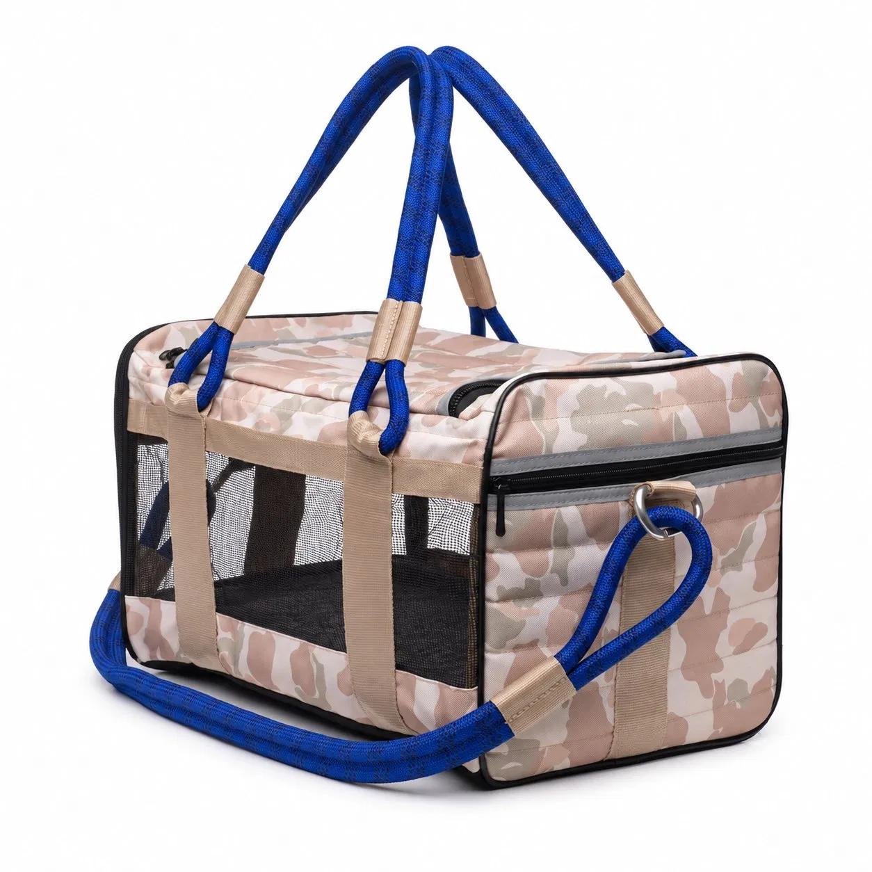 Custom Portable Folding Pet Travel Carrier with Waterproof Bottom and Removable Bed